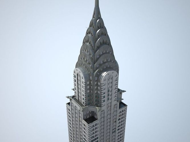 Chrysler Building 3D model 2