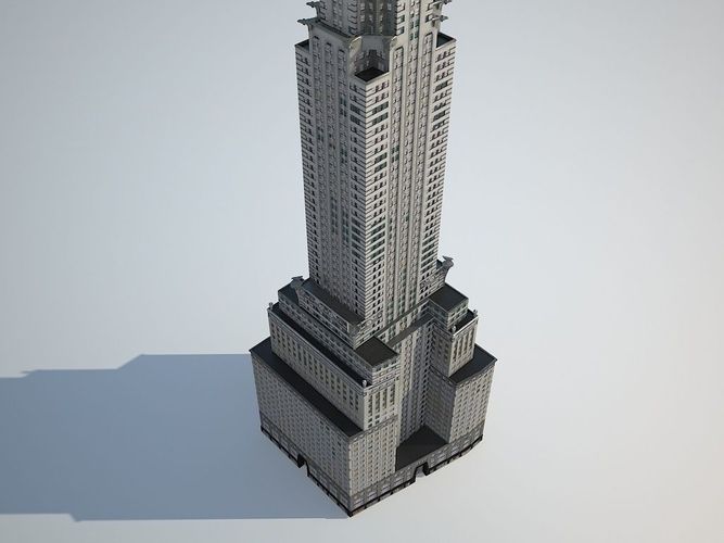 Chrysler Building 3D model 4