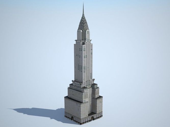 Chrysler Building 3D model 7