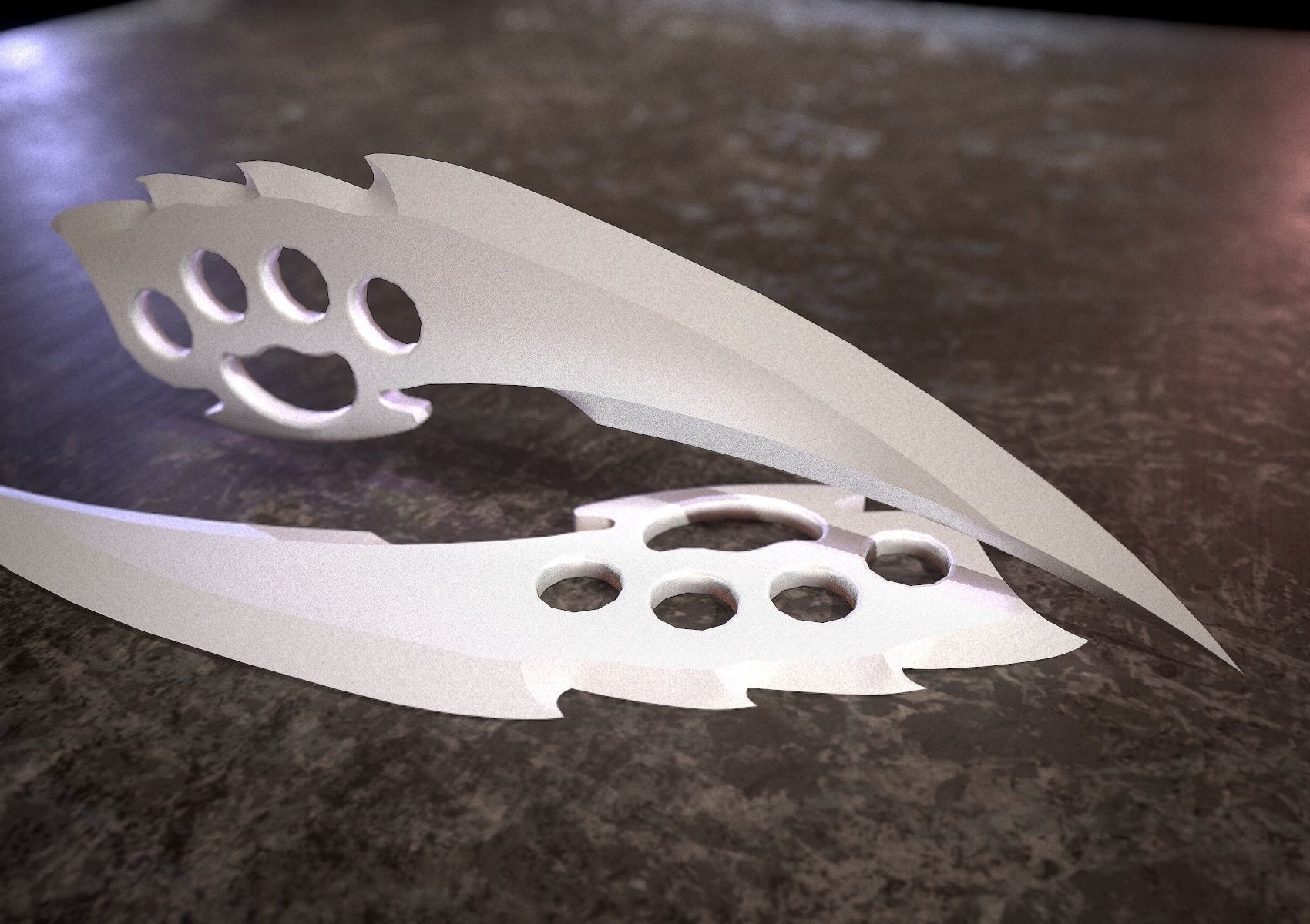 HIE Game Ready Dagger D180212 Low-poly 3D model_4