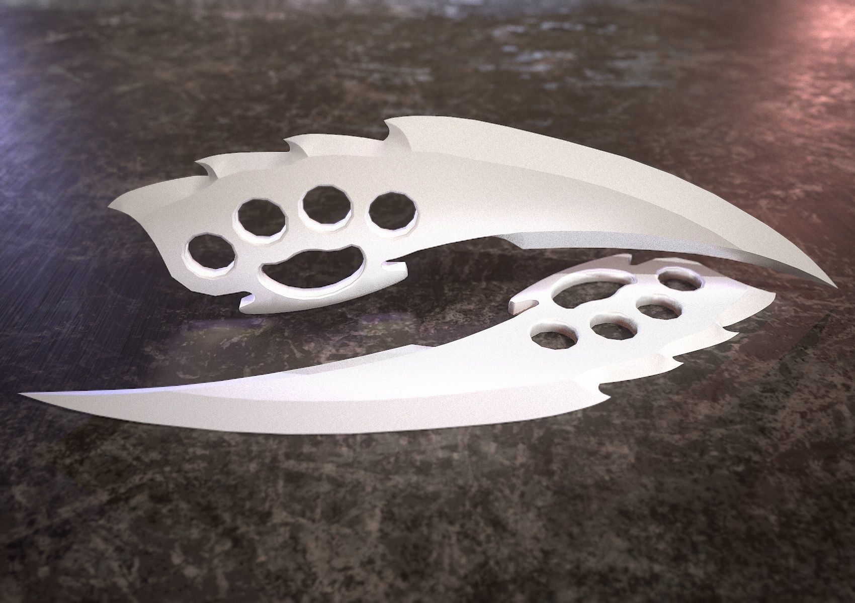 HIE Game Ready Dagger D180212 Low-poly 3D model_10