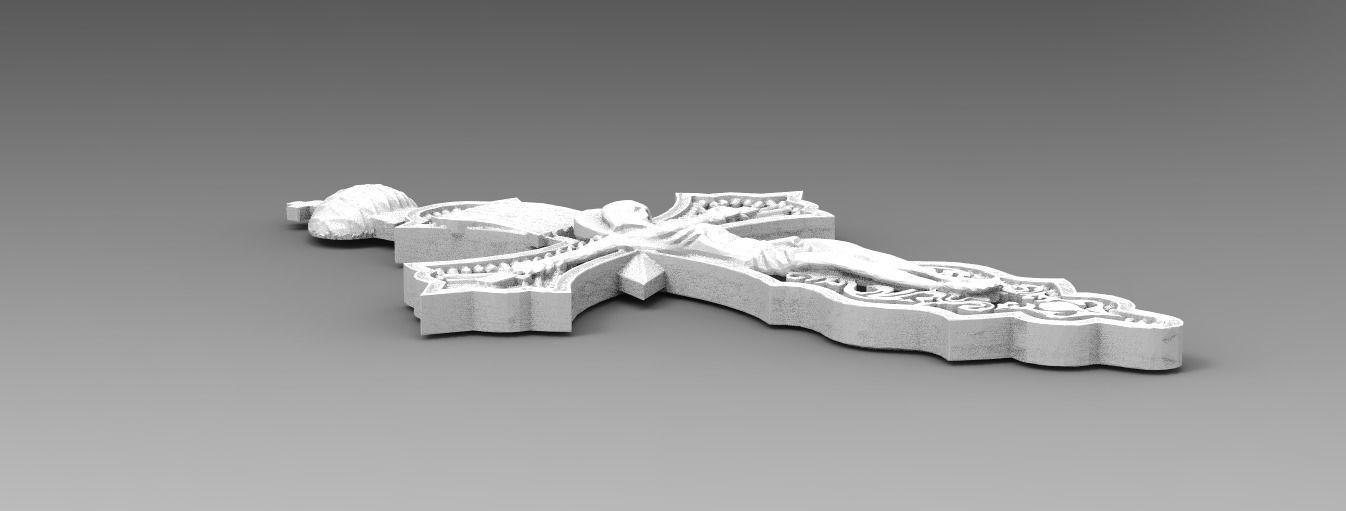 PENDANT RUSSIAN CROSS 12 3D print model_3
