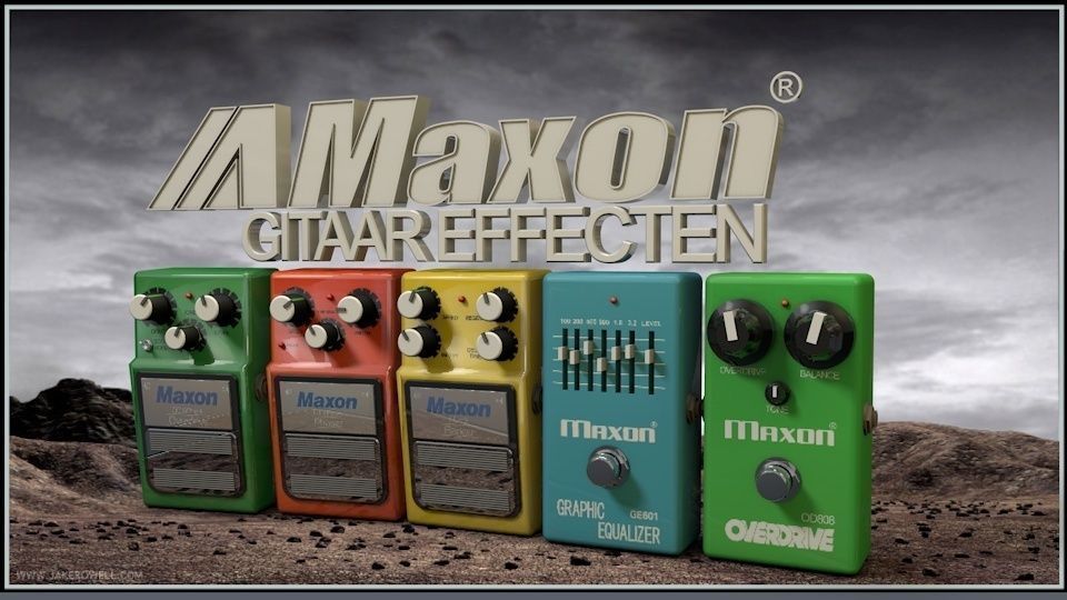 Maxon Guitar Pedals 3D model_2
