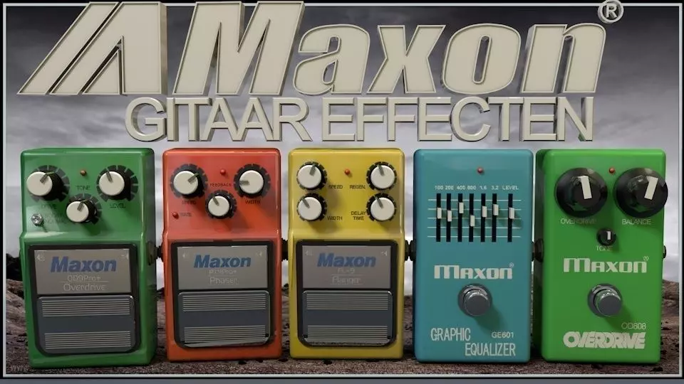 Maxon Guitar Pedals 3D model_0