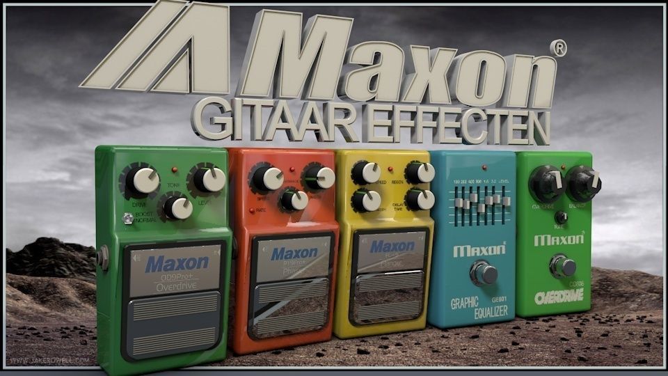 Maxon Guitar Pedals 3D model_1
