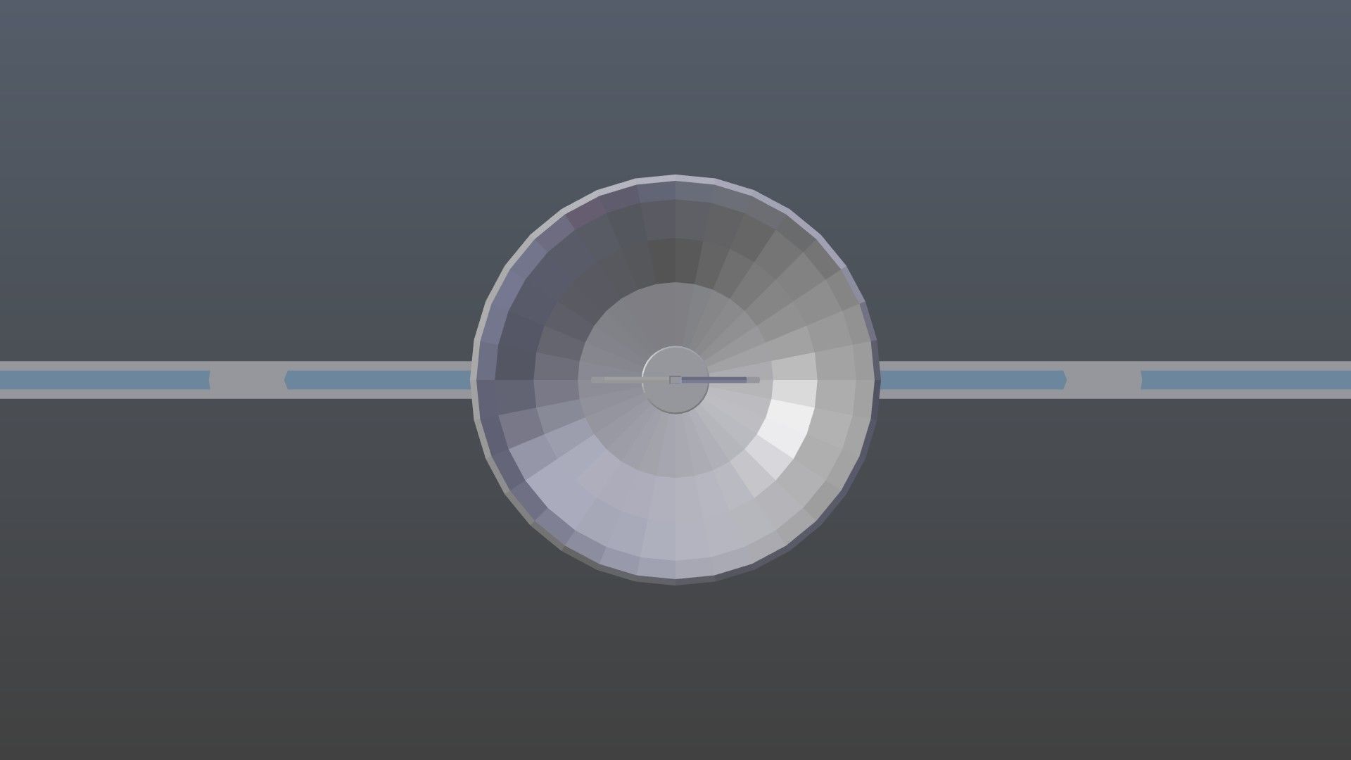 Low poly satellite 4 Low-poly 3D model_11