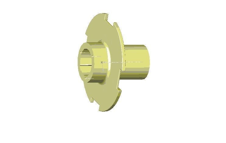 hub brass screw Free 3D model