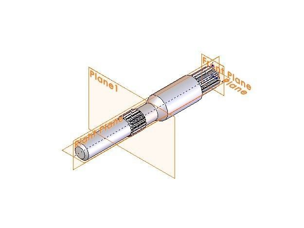 gear shaft Free 3D model