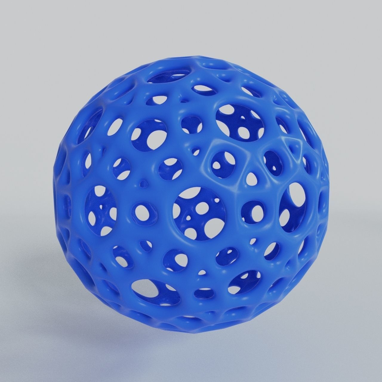 Beautiful ball with holes 3D print model_1