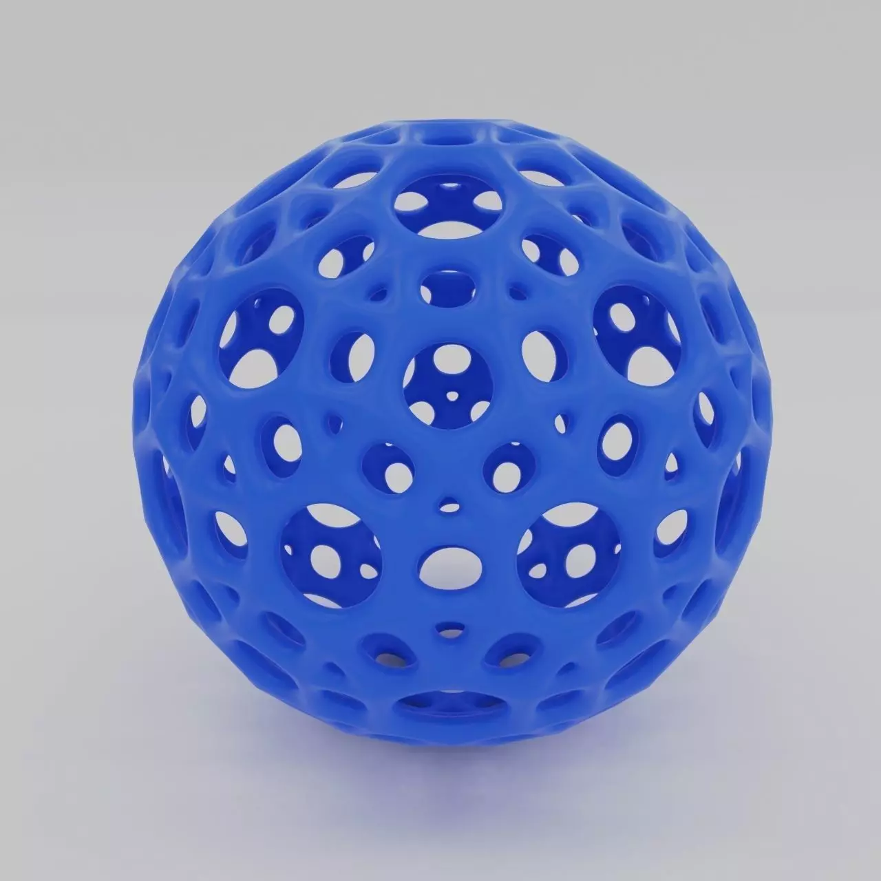 Beautiful ball with holes 3D print model_0