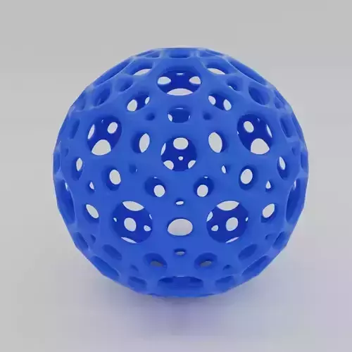 Beautiful ball with holes 3D print model