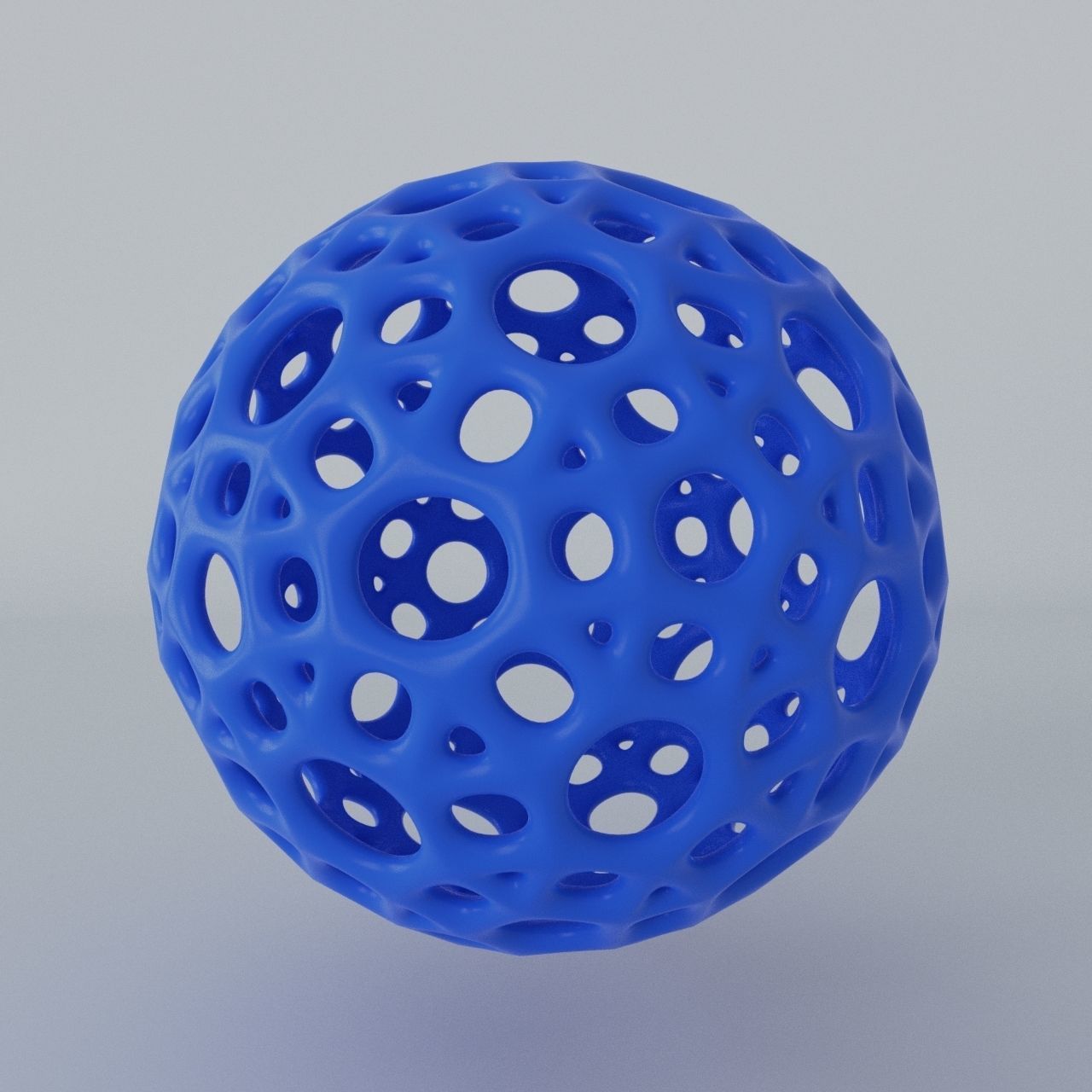 Beautiful ball with holes 3D print model_2