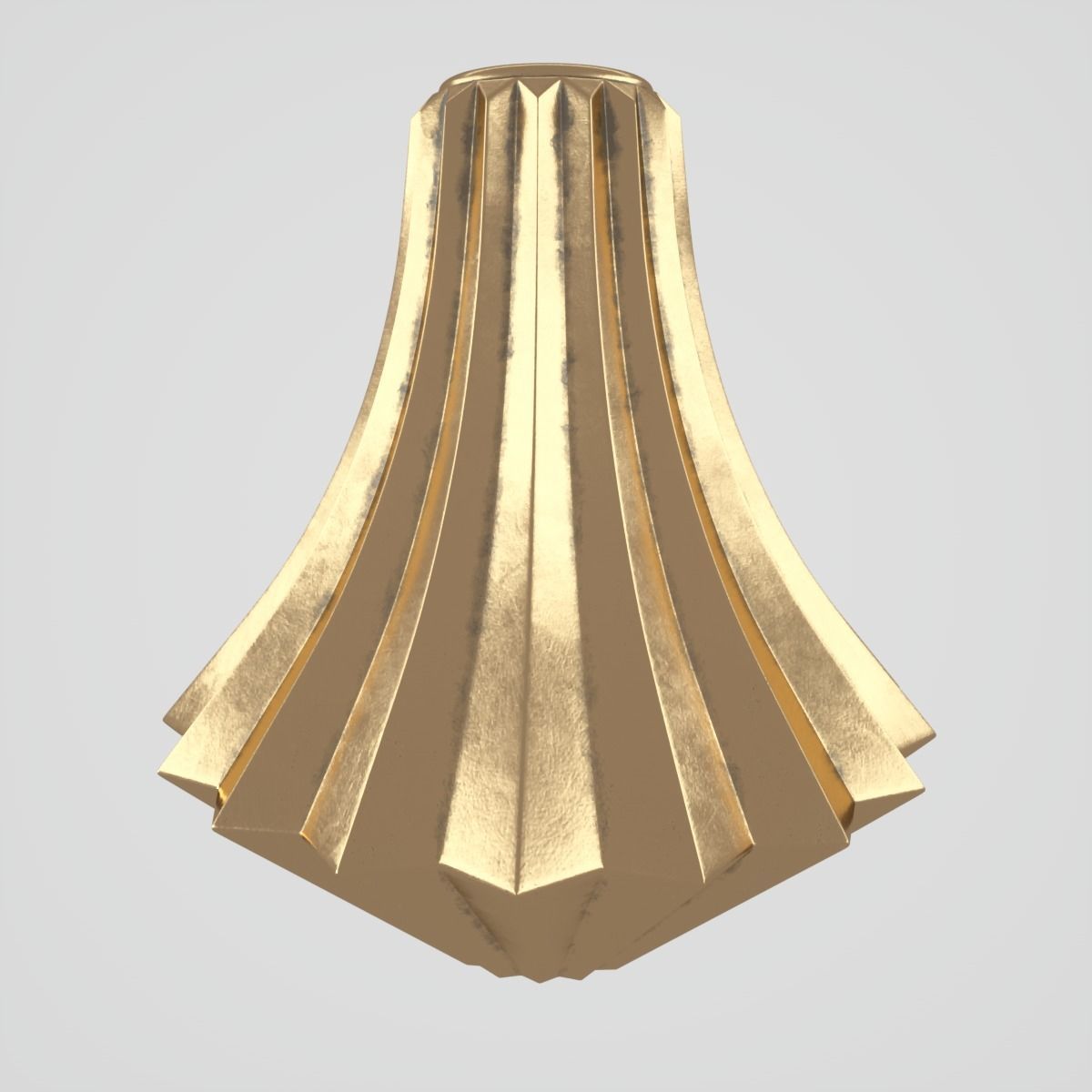 Sia Bronze Vase Low-poly 3D model_9