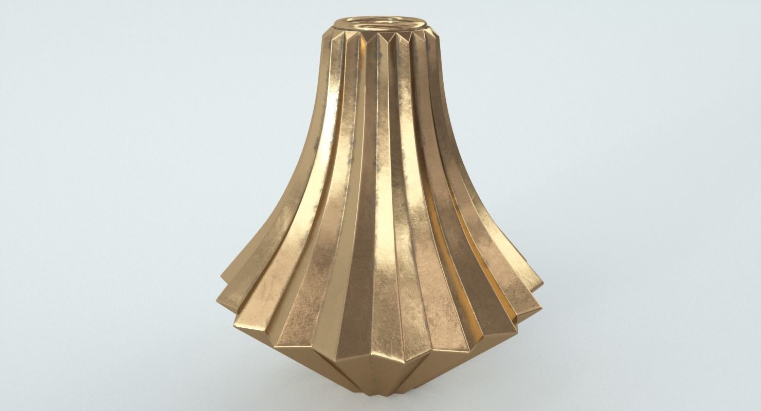 Sia Bronze Vase Low-poly 3D model_5