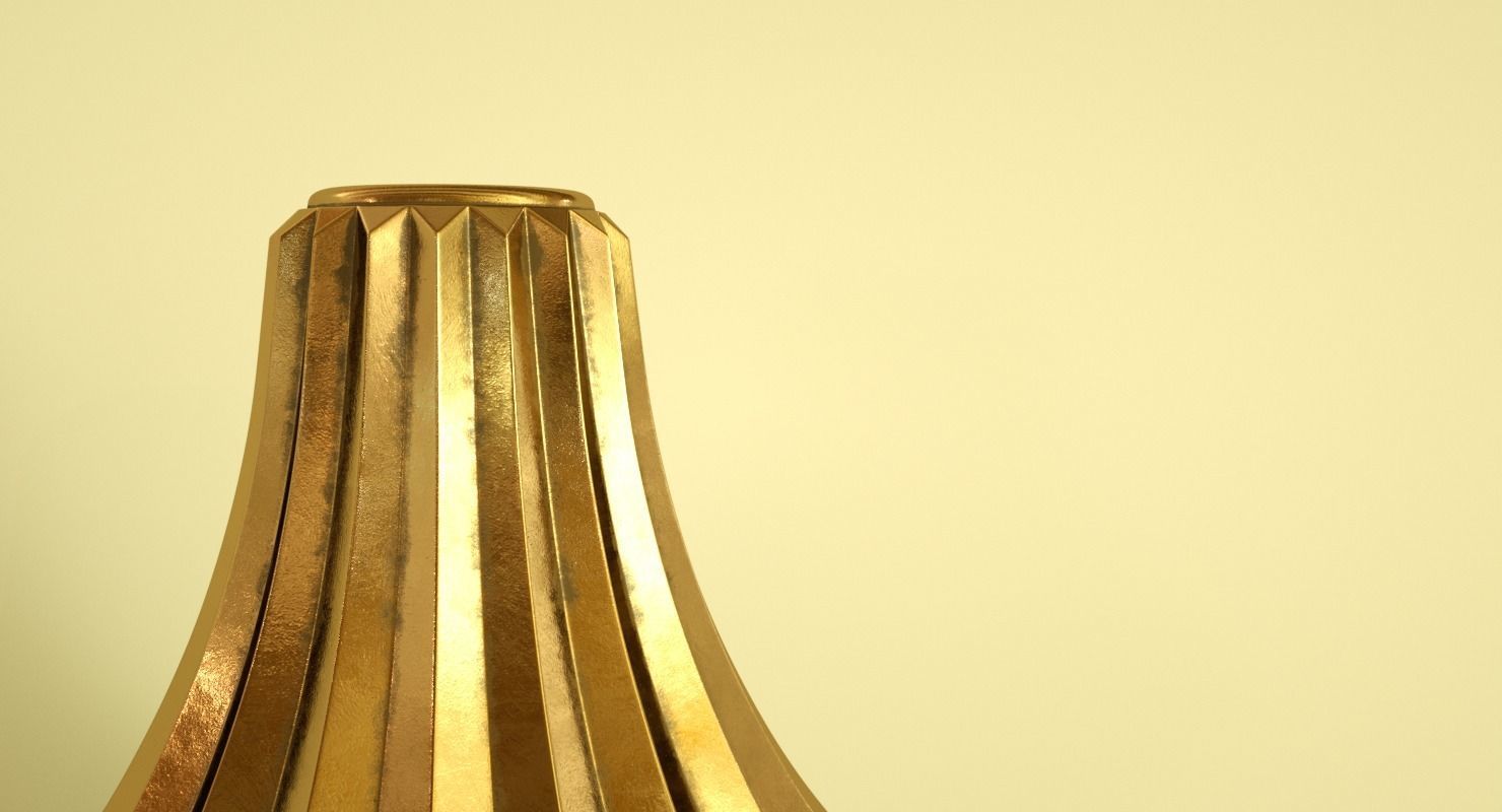 Sia Bronze Vase Low-poly 3D model_6