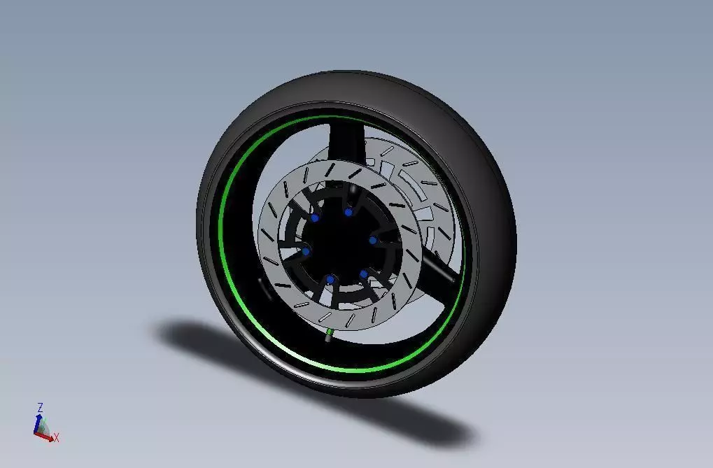 Racing Wheel 3D model_0