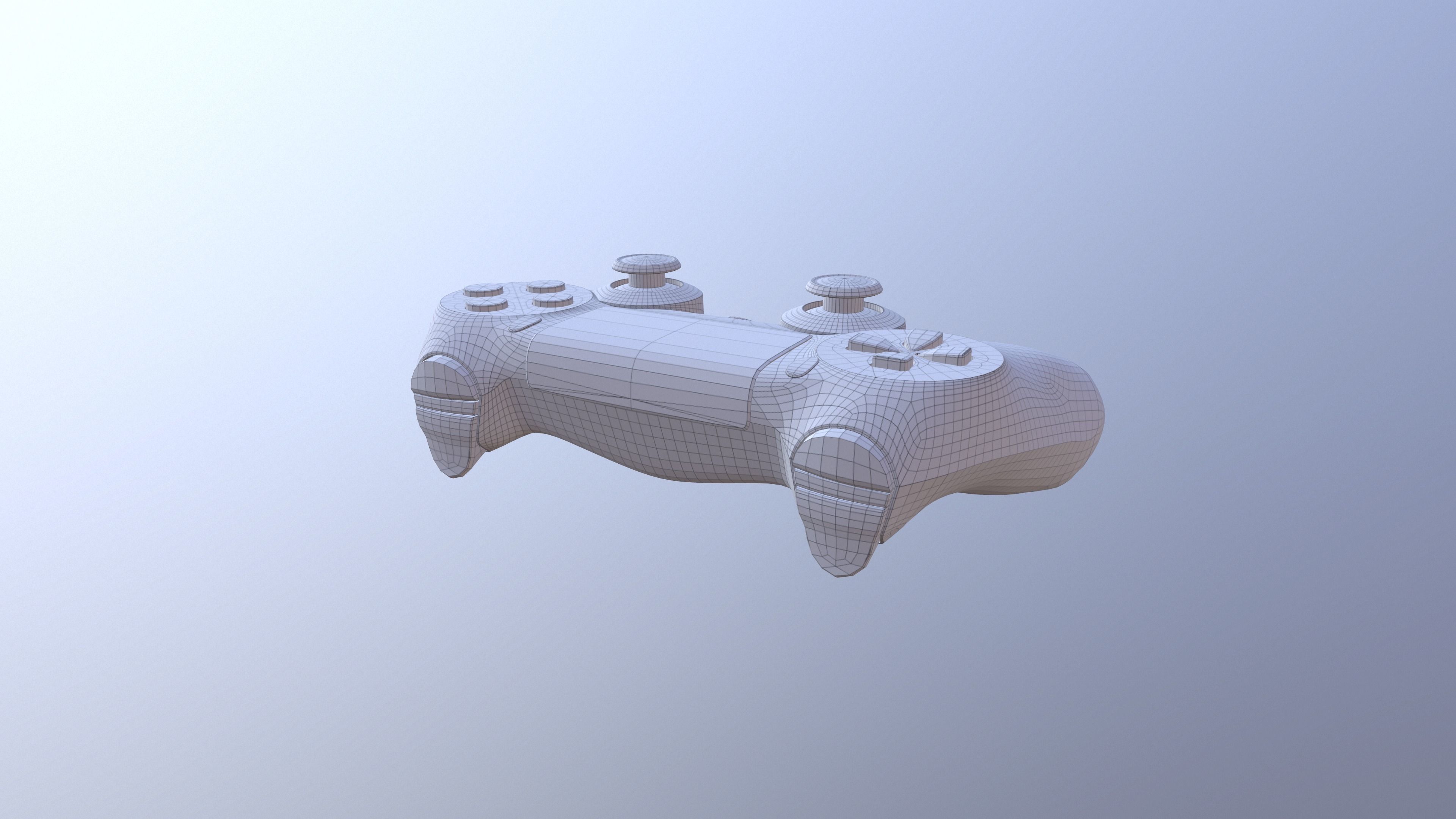 Playstation 4 Controller Low-poly 3D model_5