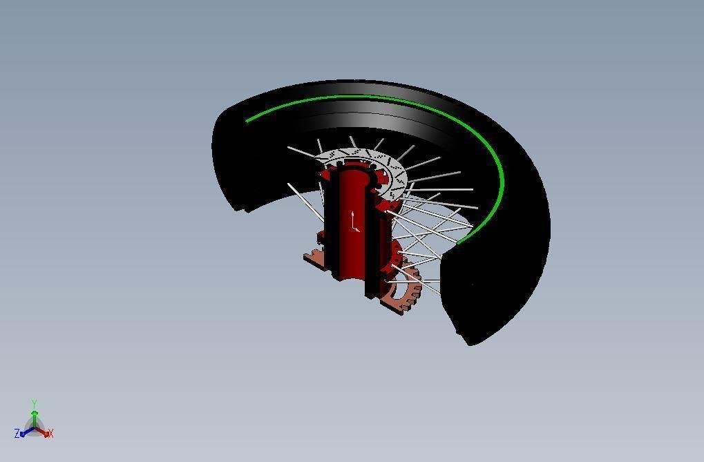 Spoke Wheel 3D model_1