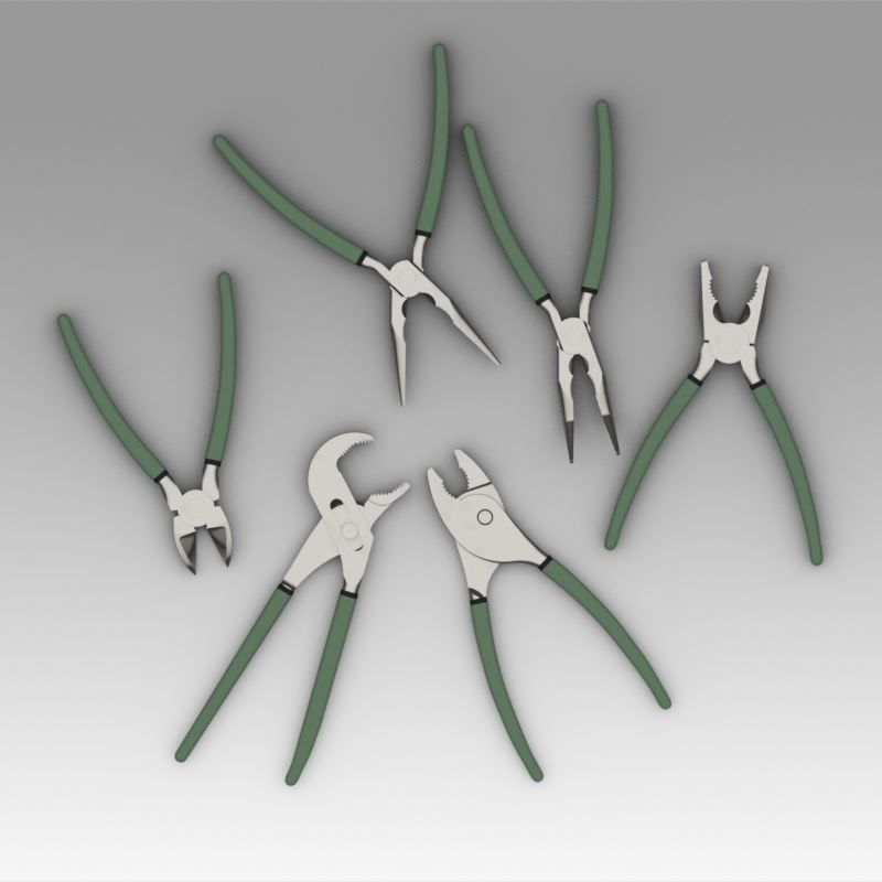 Pliers  3D model_7