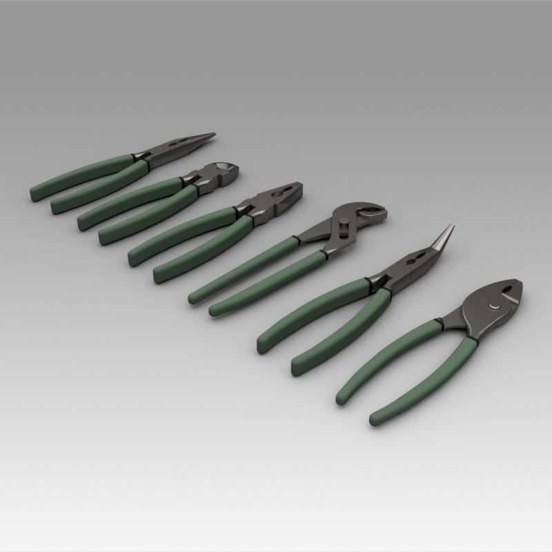 Pliers  3D model_2