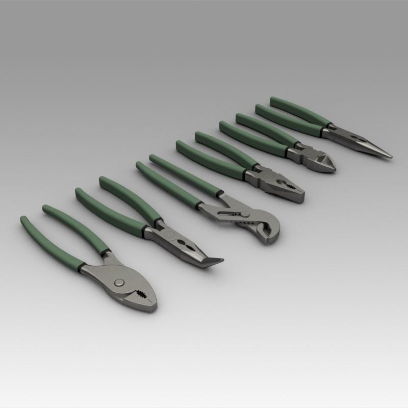 Pliers  3D model_4