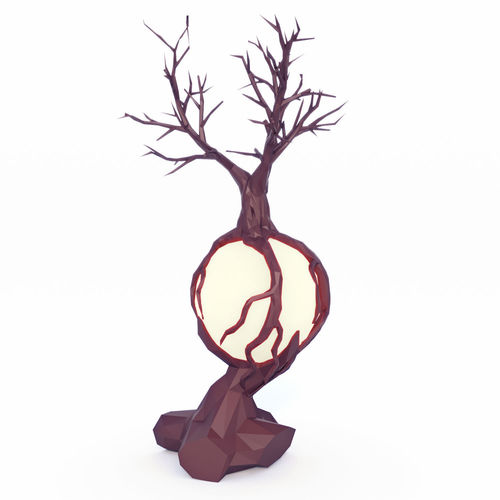 Fantasy Tree Low Poly Low-poly 3D model