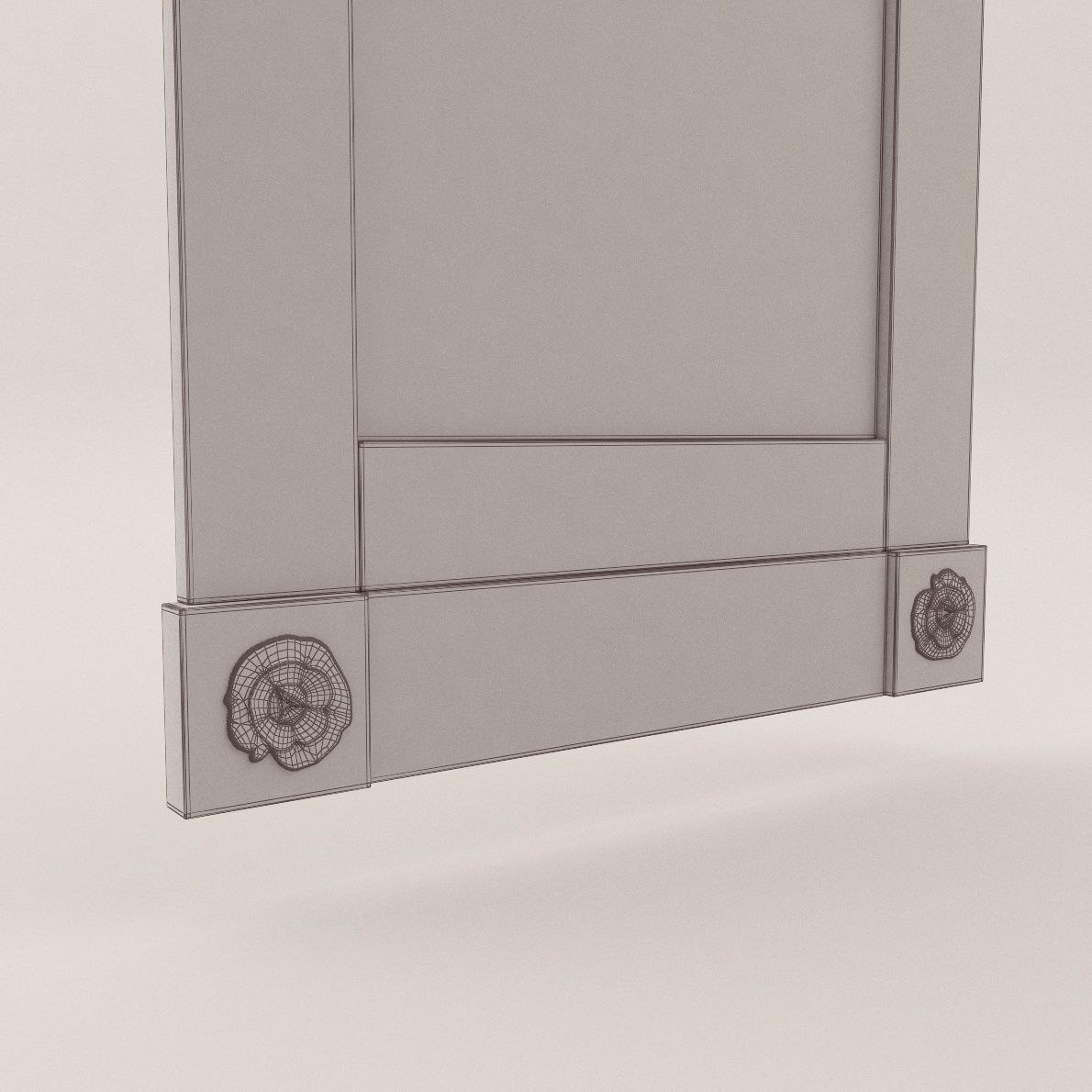 Biedermeier mirror - Berlin 1810 3D model_6