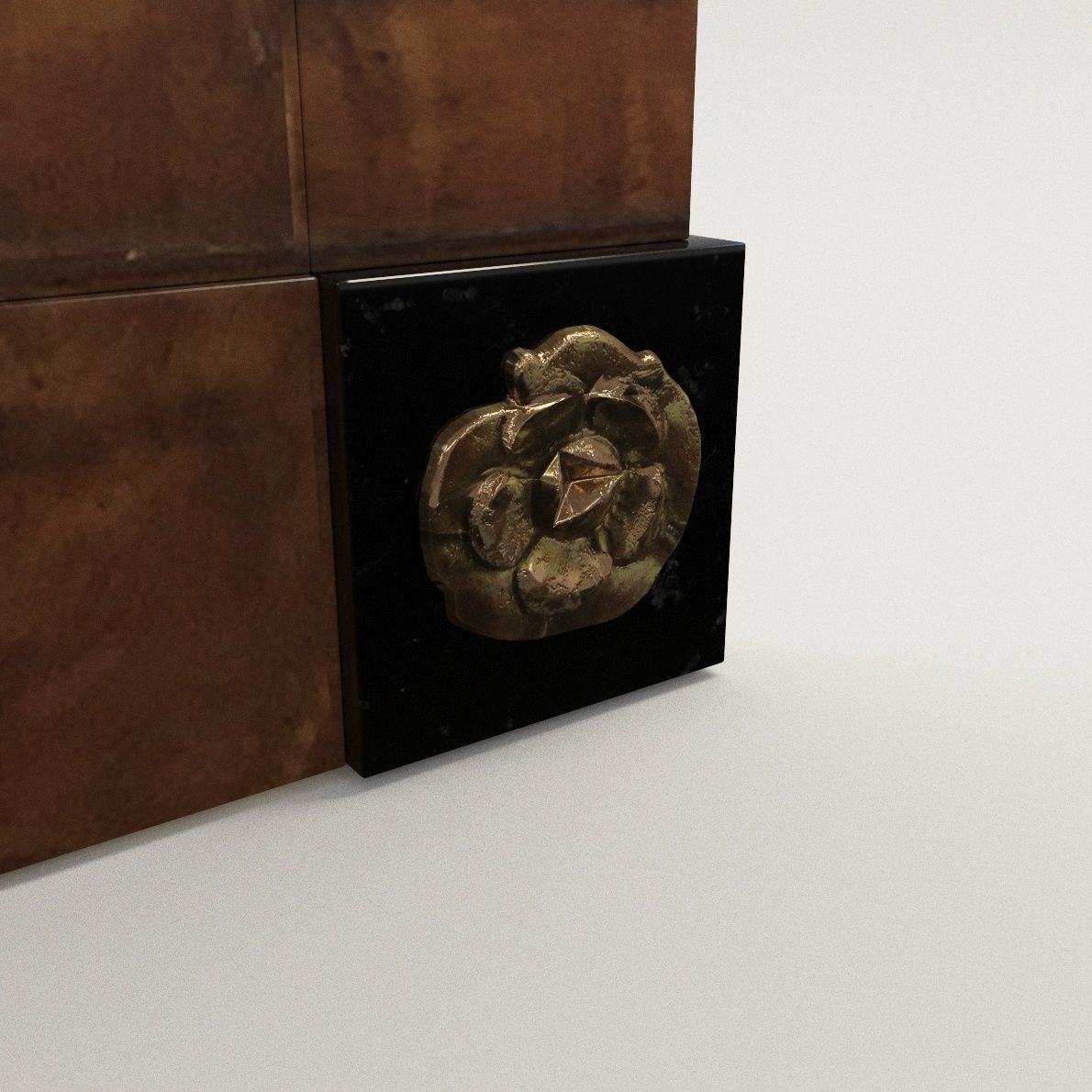 Biedermeier mirror - Berlin 1810 3D model_3