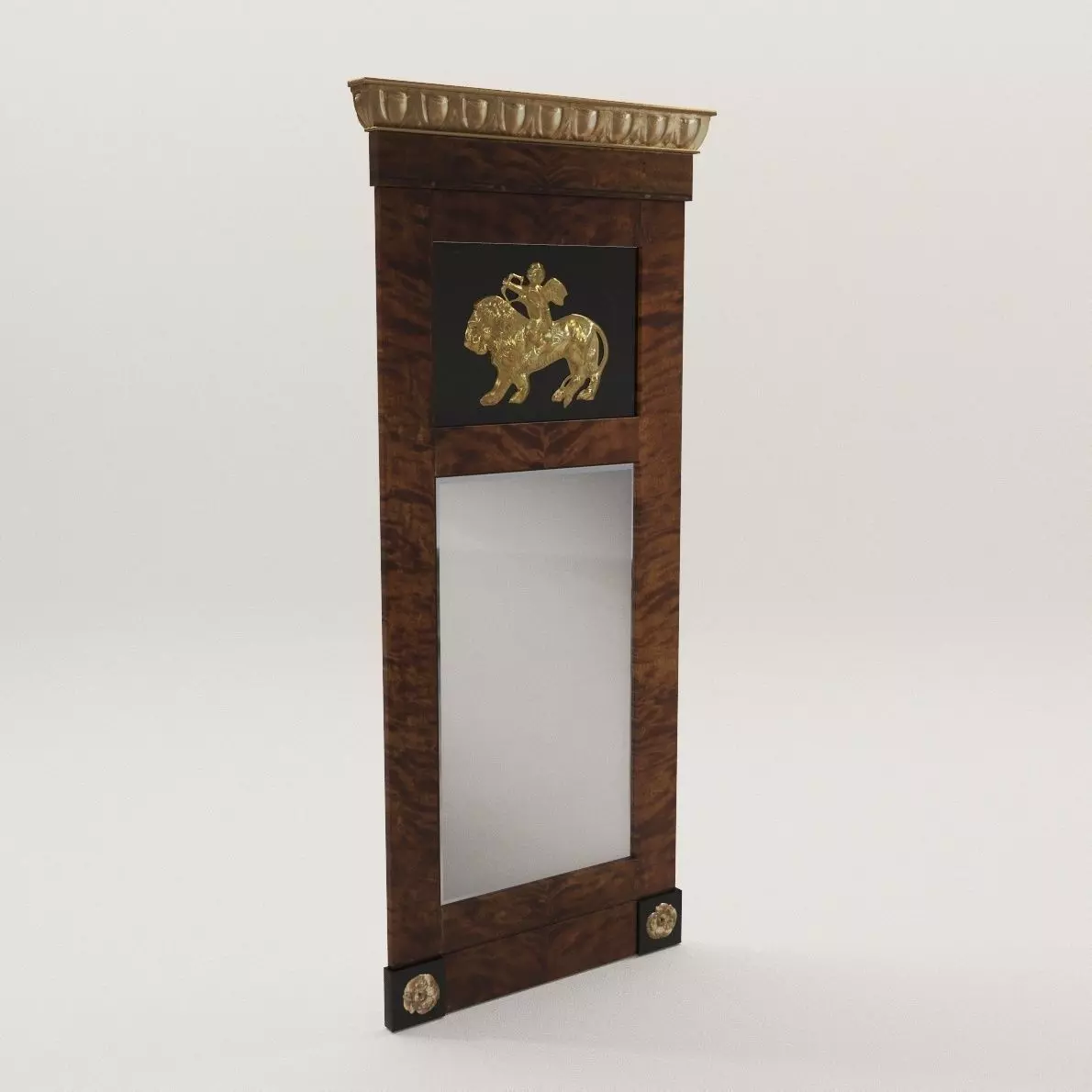 Biedermeier mirror - Berlin 1810 3D model_0