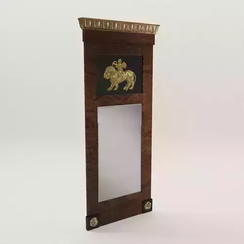 Biedermeier mirror - Berlin 1810 3D model