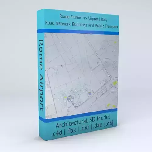 Rome Fiumicino FCO Airport Roads Buildings and Public Transport