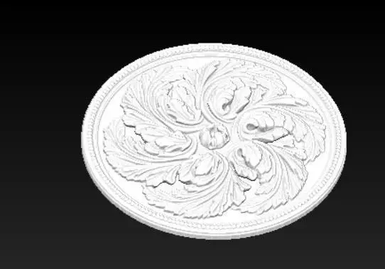 Rose 6 decorative ceiling medallion 3D model