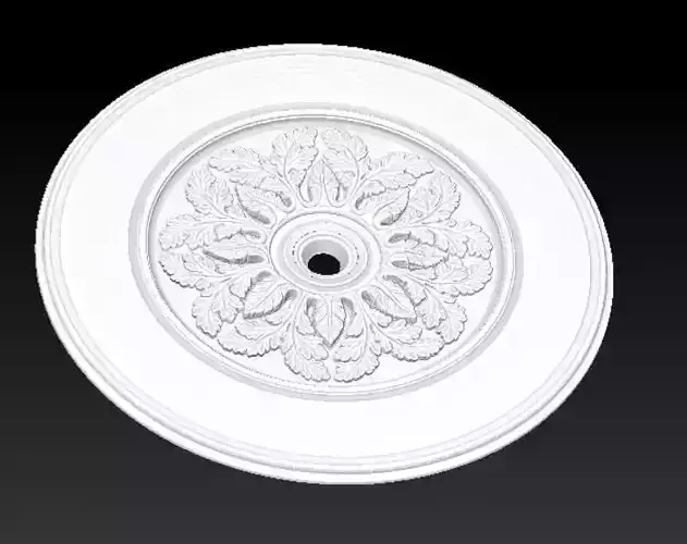 Rose 5 ceiling medallion 3D model