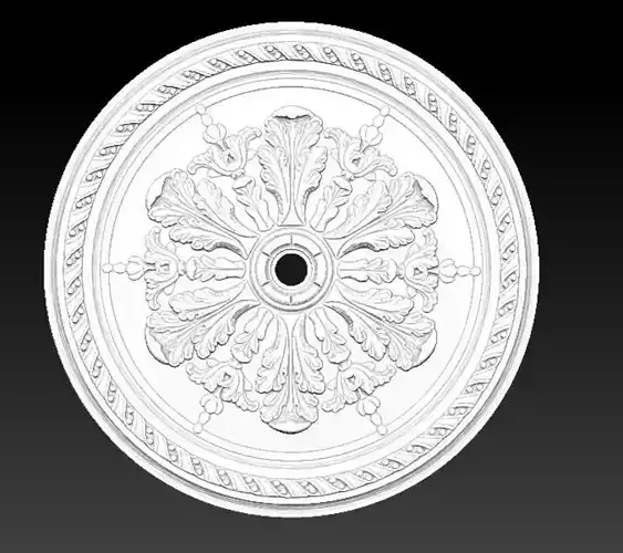 Rose 2 ceiling medallion with ornate design