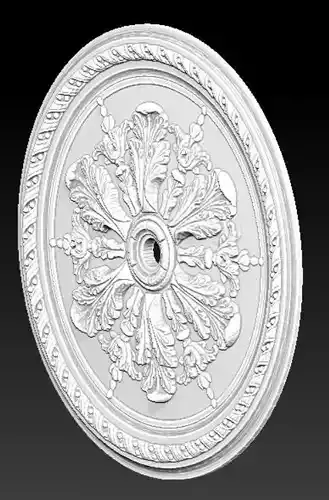 Rose 2 ceiling medallion with ornate design