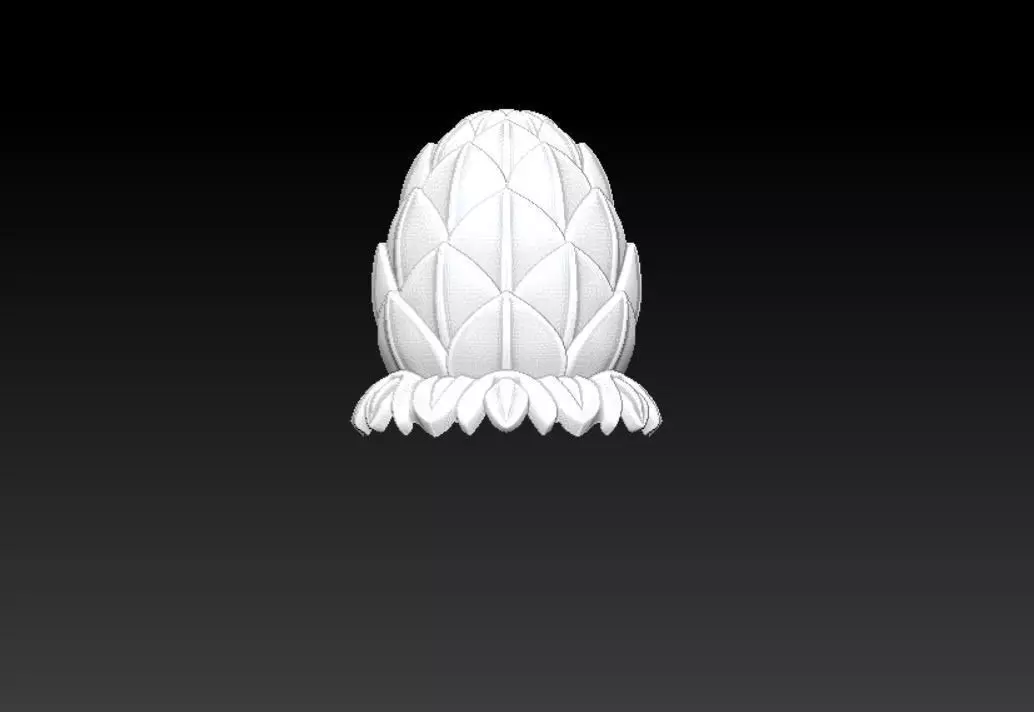 Pineapple artichoke 3D model_2