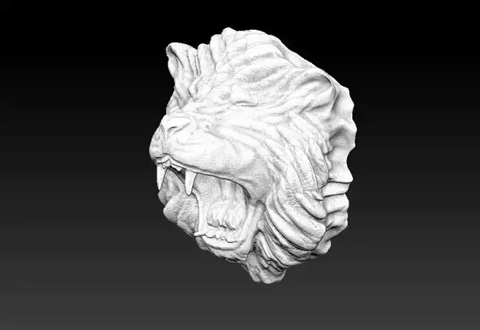 Lion head 3 3D model