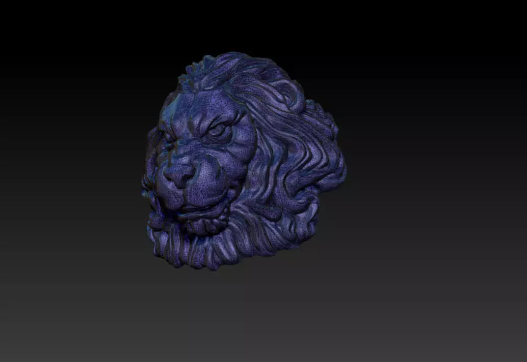 Lion Angry 3D model_1
