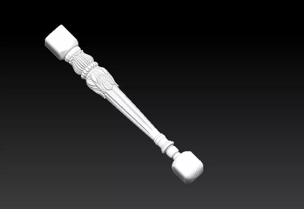 Furniture Leg 02 3D model_0