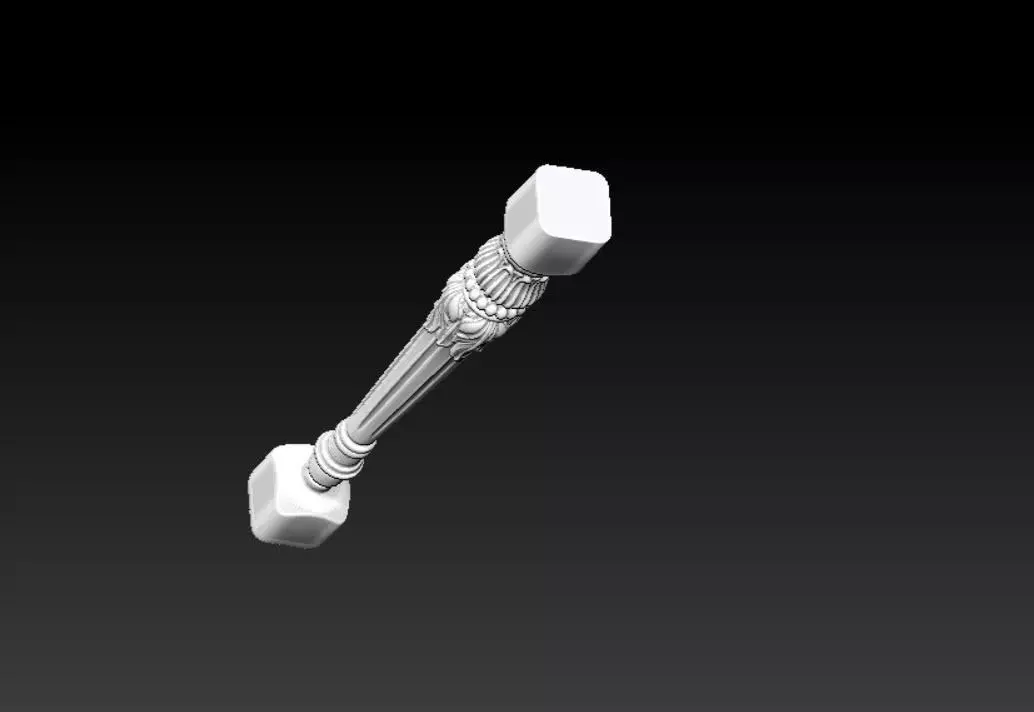 Furniture Leg 02 3D model_2