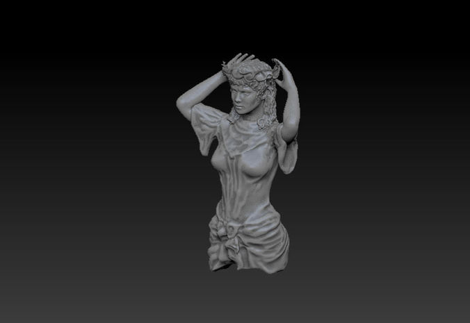 Corbel Woman 3D model