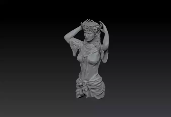 Corbel Woman 3D model