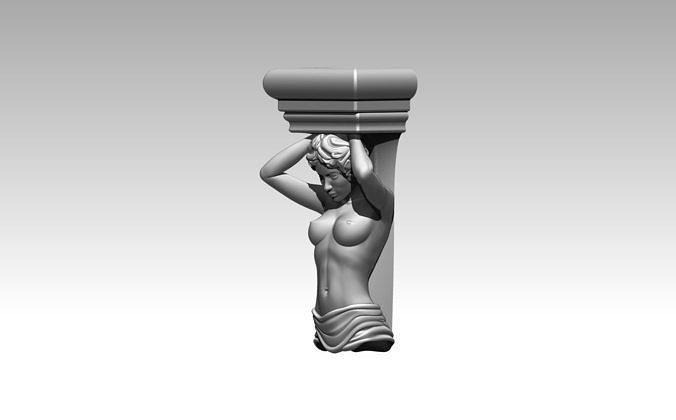 Corbel Woman 3D print model