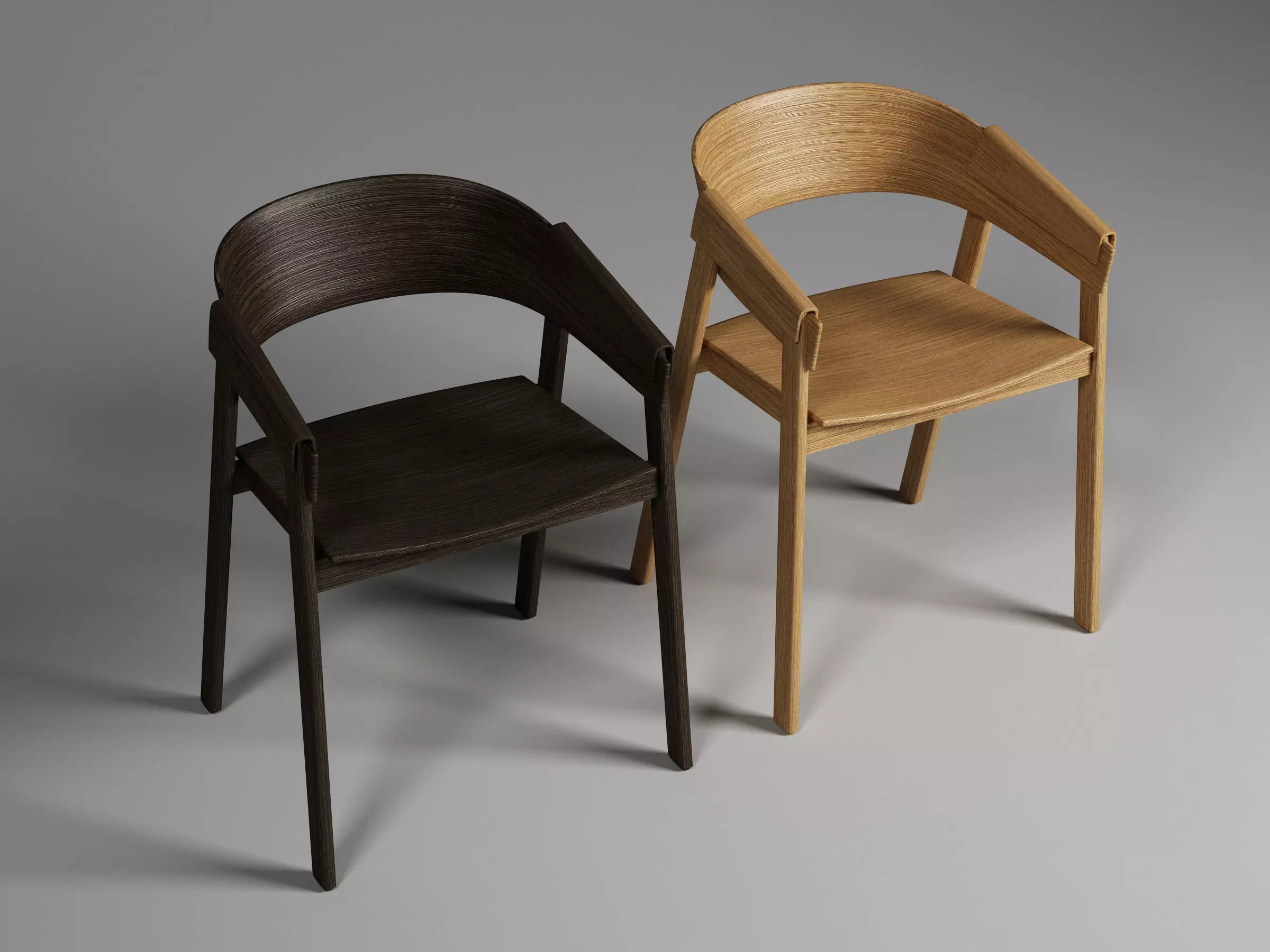 Wooden Chair 3D model_0