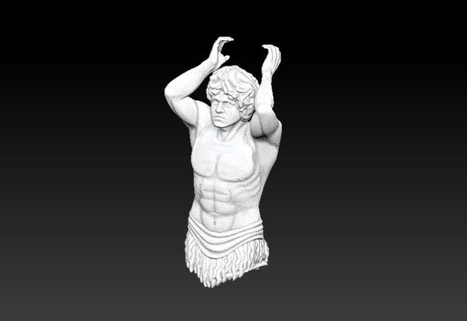 Atlant Sculpture 3D model