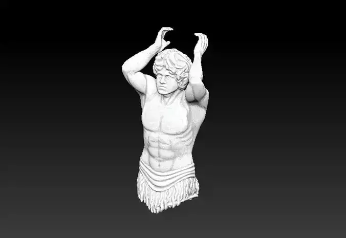 Atlant Sculpture 3D model