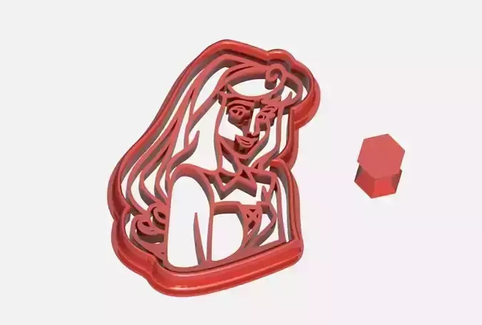 Aurora Princess from Disney Cookie Cutter 3D print model