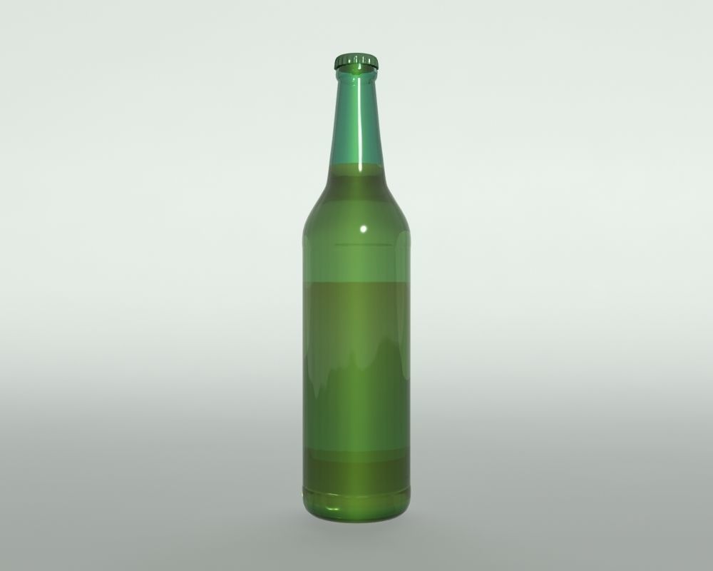 Bottles Collection empty beer bottle 3D model_7