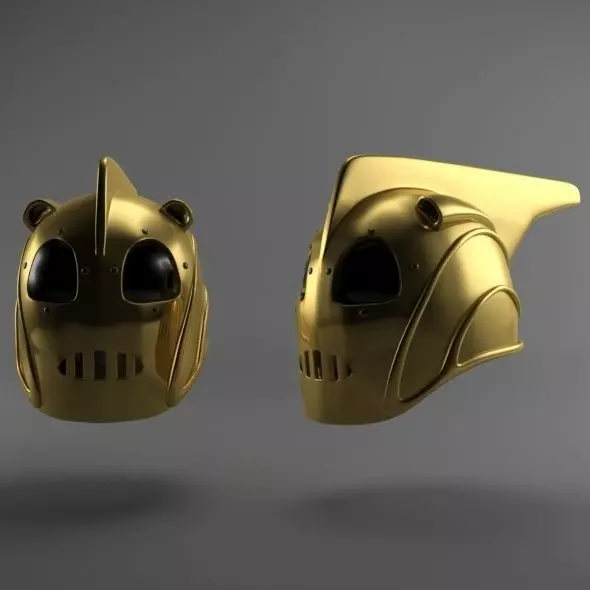 Rocketeer helmet Low-poly 3D model