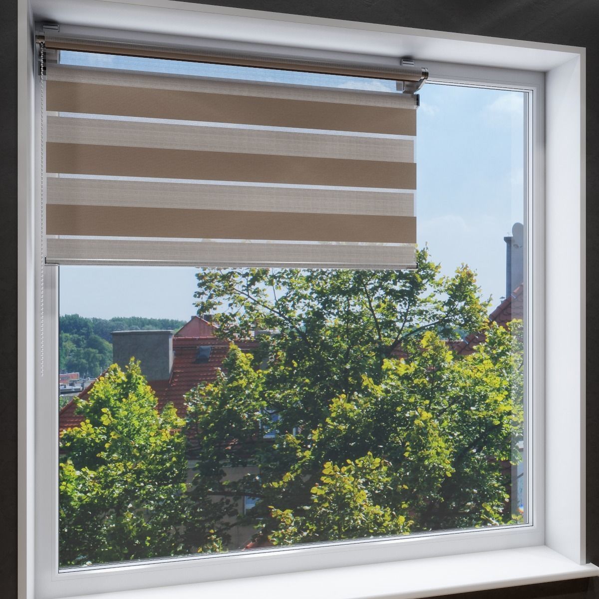 Animated roller blinds with automatic width adjustment 3D model_13